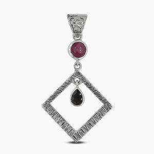 925 Sterling Silver Tourmaline Pendants