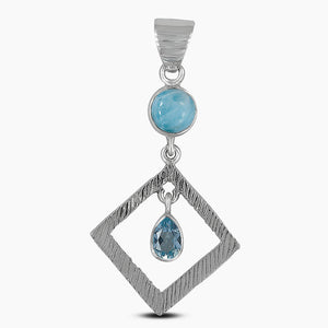 925 Sterling Silver Tourmaline Pendants