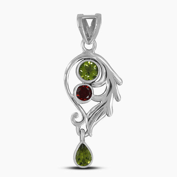 925 Sterling Silver Peridot Pendants