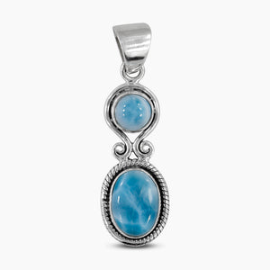 925 Sterling Silver Larimar Pendants