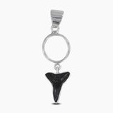 Fossilized Shark Tooth Silver Pendants