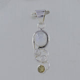 Pearl, Multi Tourmaline Gemstone Pendant