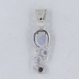 Pearl, Multi Tourmaline Gemstone Pendant