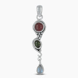 925 Silver Tourmaline Pendants