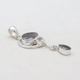925 Sterling Silver Natural Shungite Pendants