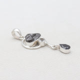 925 Sterling Silver Natural Shungite Pendants