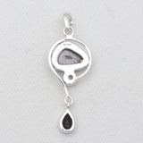 925 Sterling Silver Natural Shungite Pendants
