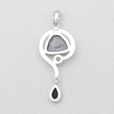 925 Sterling Silver Natural Shungite Pendants