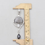 925 Sterling Silver Natural Shungite Pendants