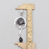 925 Sterling Silver Natural Shungite Pendants