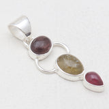 925 Sterling Silver Tourmaline Pendants