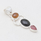 925 Sterling Silver Tourmaline Pendants