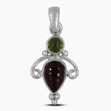 925 Sterling Silver Hessonite Pendants