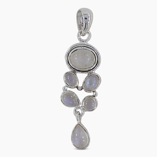 Rainbow Moonstone Silver pendants