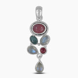Rainbow Moonstone Silver pendants