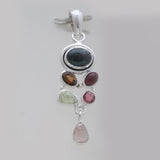 925 Sterling Silver Tourmaline Pendants