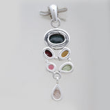 925 Sterling Silver Tourmaline Pendants