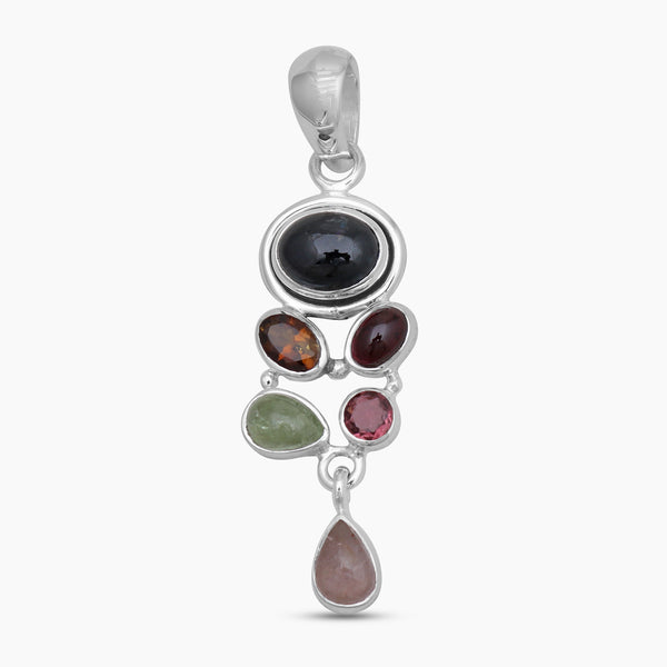 925 Sterling Silver Tourmaline Pendants