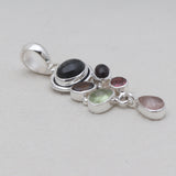 925 Sterling Silver Tourmaline Pendants