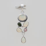 Rainbow Moonstone Silver pendants