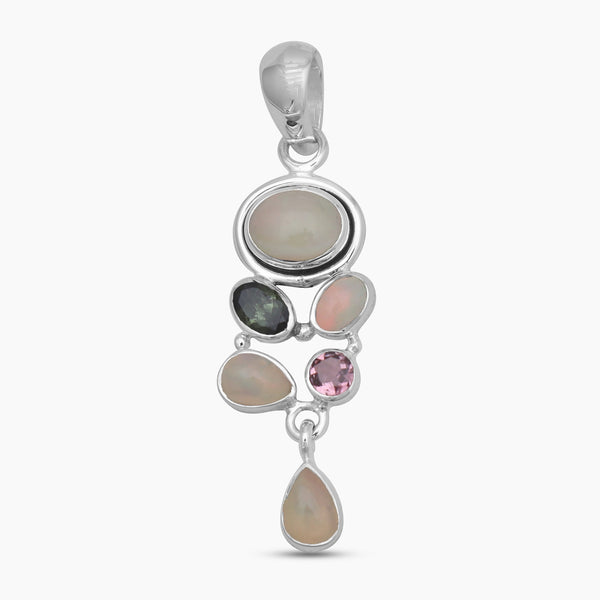 925 Sterling Silver Tourmaline Pendants