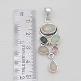 Rainbow Moonstone Silver pendants