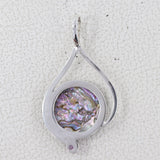 925 Sterling Silver Abalone Shell Pendants