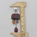 925 Sterling Silver Ammolite Pendants