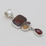 925 Sterling Silver Ammolite Pendants