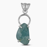 925 Silver Raw Tanzanite Pendants