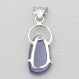 925 Silver Raw Tanzanite Pendants