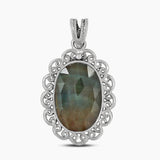 925 Silver Multi Sapphire Pendants