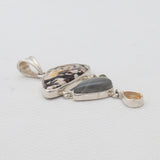 Peanut Wood Jasper Silver Pendants