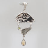 Peanut Wood Jasper Silver Pendants