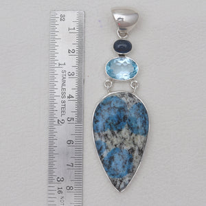 925 Sterling Silver K2 Jasper Pendants