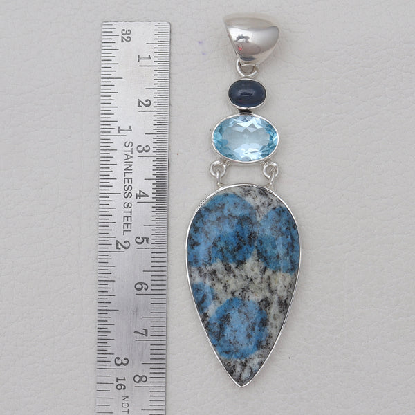 925 Sterling Silver K2 Jasper Pendants