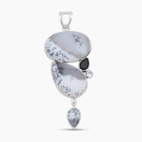 925 Sterling Silver Dendritic Opal Pendants