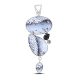 925 Sterling Silver Dendritic Opal Pendant