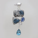 925 Sterling Silver K2 Jasper Pendants