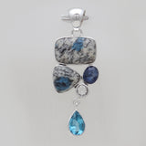 925 Sterling Silver K2 Jasper Pendants