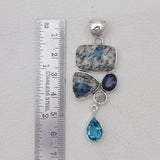 925 Sterling Silver K2 Jasper Pendants