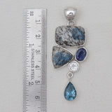 925 Sterling Silver K2 Jasper Pendants