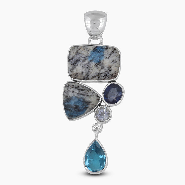 925 Sterling Silver K2 Jasper Pendants