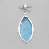 925 Sterling Silver Larimar Pendants