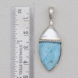 925 Sterling Silver Larimar Pendants