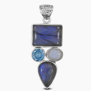 925 Sterling Silver Labradorite Pendants