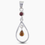 925 Sterling Silver Blue Topaz Pendants
