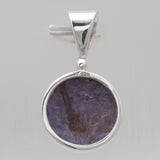 925 Sterling Silver Purple Charoite Pendants