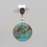 Boulder Turquoise Silver Designer Pendants