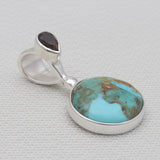 Boulder Turquoise Silver Designer Pendants